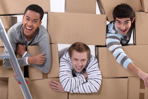 Packed moving boxes prepared for house removals in Gipsyhill