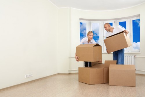 Professional mover loading items into a van in Gipsyhill