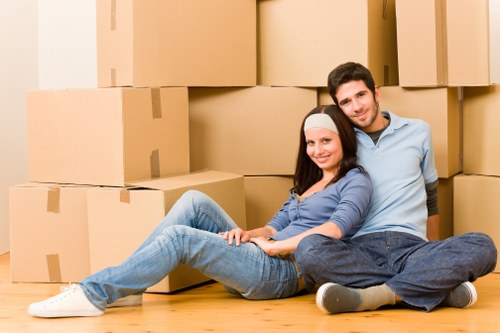 Fragile household items safely packed for a Gipsyhill move