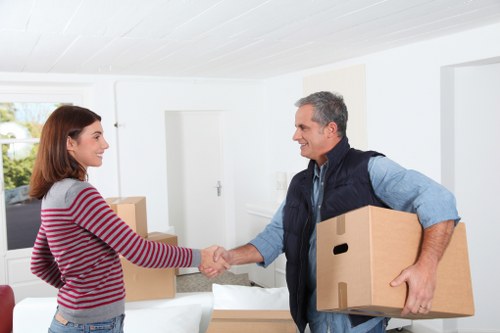 Fragile item packing with protective materials in Gipsyhill