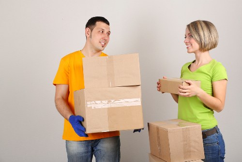 Packed household items ready for secure removals and storage