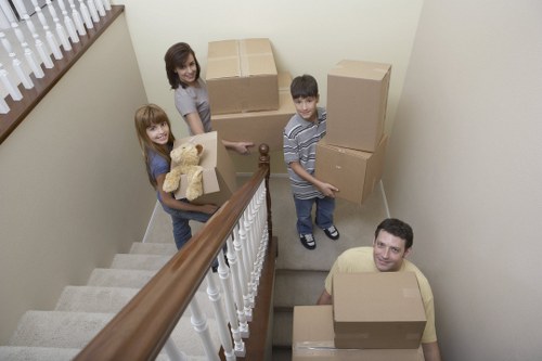 Local moving team navigating a residential street in Gipsyhill